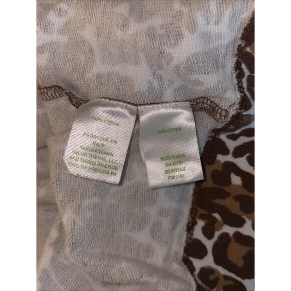 Lilly Pulitzer Jansen V- Neck Sweatshirt Chocolate My Favorite Spot Print! 💕 - Picture 7 of 9